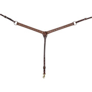 Roughout Leather 1 /2 Inch Breast Collar w/Floral Dots