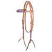 Martin Saddlery 5/8in Laced Harness Leather Browband Headstall