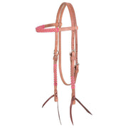 Martin Saddlery 5/8in Laced Harness Leather Browband Headstall