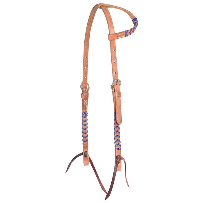 5/8in Laced Harness Leather Single Ear Headstall