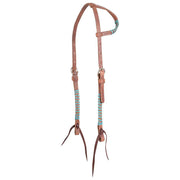 5/8in Laced Harness Leather Single Ear Headstall