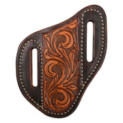 Natural with Dyed Edges Angled Knife Scabbard