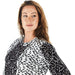 True Blue Ethyl Women's Black and White Animal Print Sweater