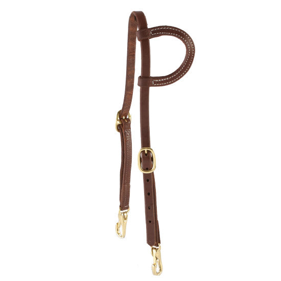 NRS TACK Single Headstall with Snap Bit Ends