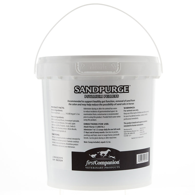 First Companion SandPurge Psyllium Pellets 10lb
