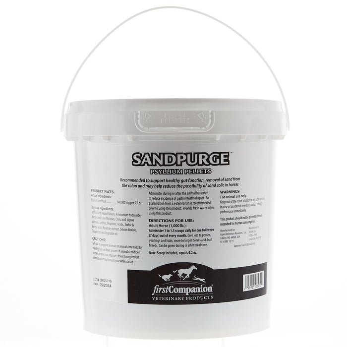 First Companion SandPurge Psyllium Pellets 10lb