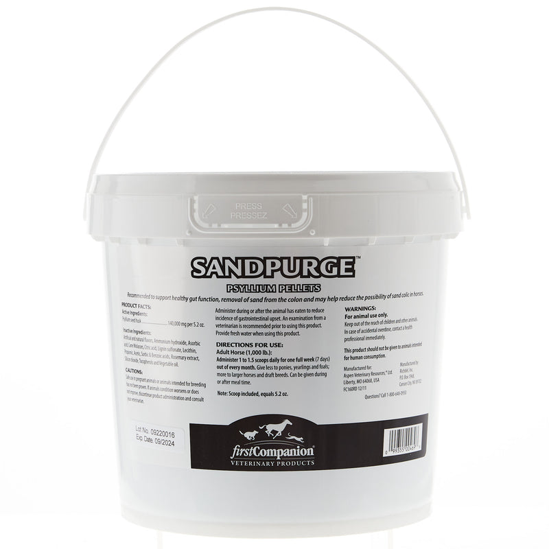 First Companion Veterinary Products SandPurge Psyllium Pellets 5lb