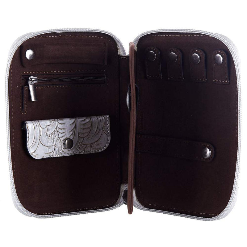 Justin White Tooled Jewelry Case