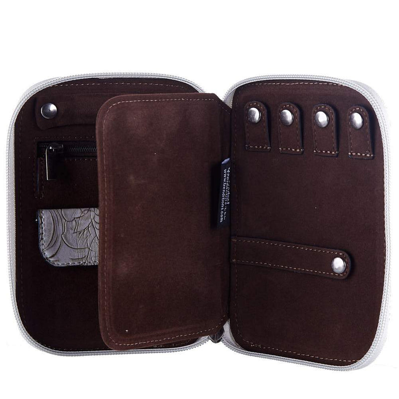 Justin White Tooled Jewelry Case