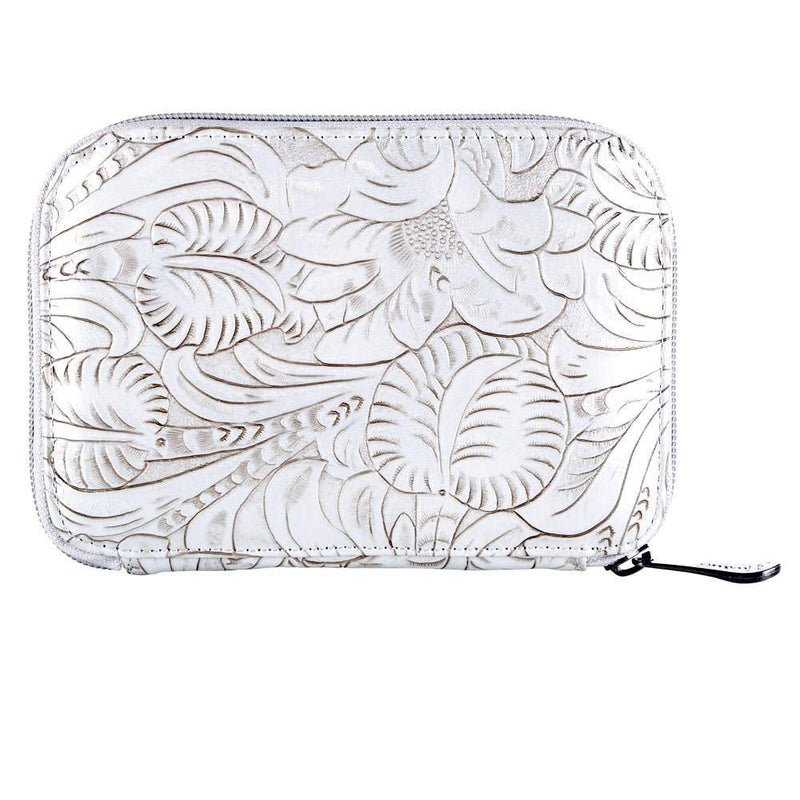Justin White Tooled Jewelry Case