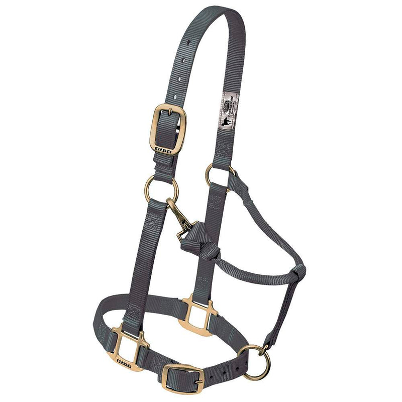 Small Horse Adjustable Chin and Throat Snap Triple-Ply Nylon Halter