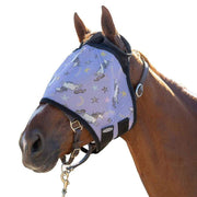 Mackey Equine Accessories Unicorn Mesh Fly Mask with Fleece Binding