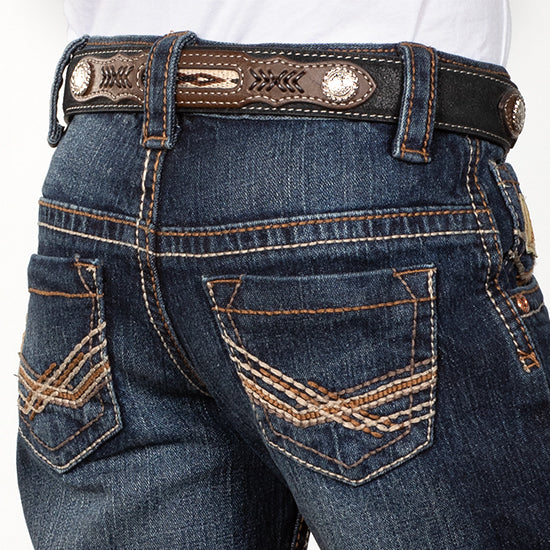 Cinch Boy's Relaxed Fit Dark Wash Jeans