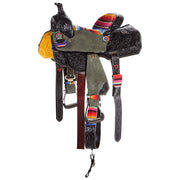 12` Serape Print Saddle (Side to side)