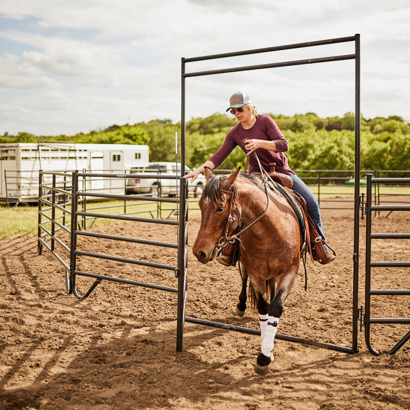 Tarter Equimax Ride-Thru 6ft x 9ft Bowgate with 5ft Stall Gate