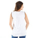 True Blue Ethyl Women's Sleeveless Top with Embroidery