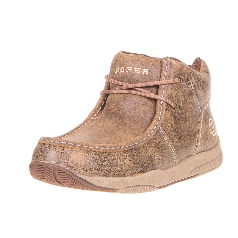Men's Tan Vintage Antiqued Chukka Shoes