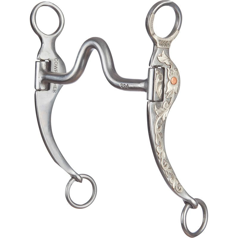 Floral Cheek Solid Port Bit