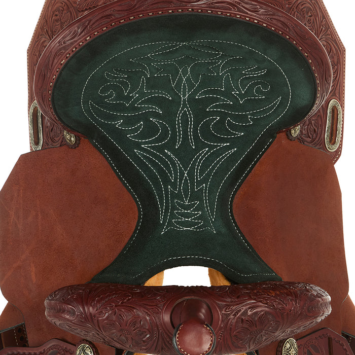 Circle Y Saddlery Cobra 14in Chestnut Barrel Saddle