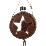 Leather-Covered Canteen with Inlay