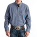 Men's Chocolate and Blue Plaid Buttondown Shirt