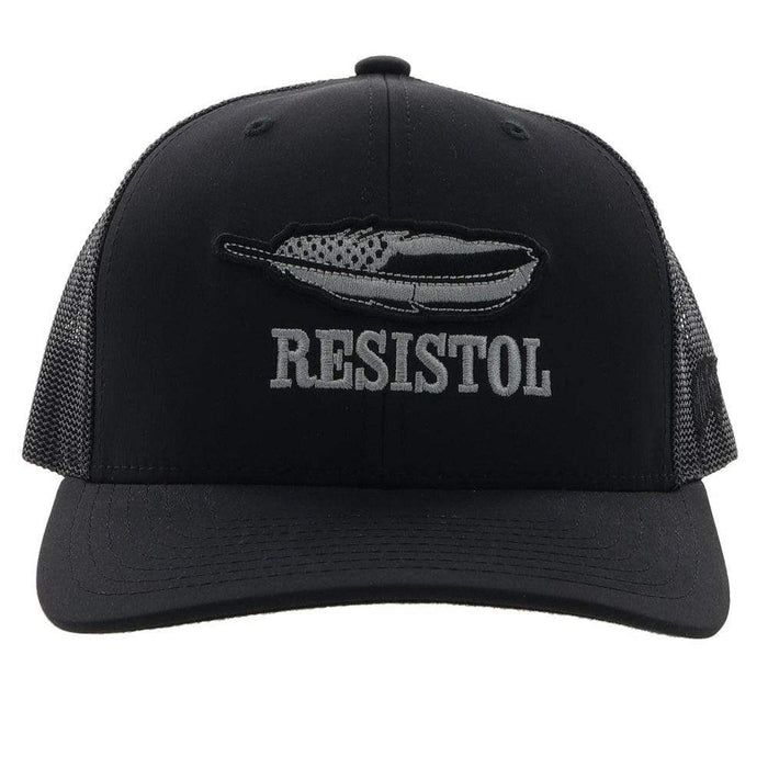 Hooey Resistol Black Feather Logo Cap