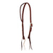 3/4in Latigo Leather Braided Slip Ear Headstall