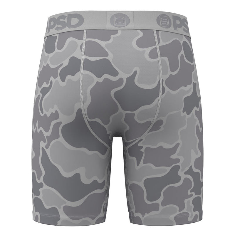 Psd Underwear Men's Grey Duck Camo Boxer Briefs