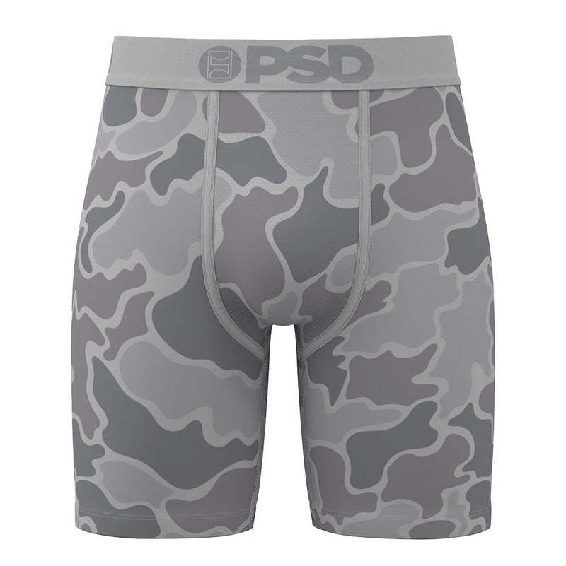 Psd Underwear Men's Grey Duck Camo Boxer Briefs