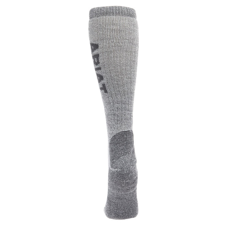 Ariat Mid Weight Steel Toe Merino Grey OTC Socks