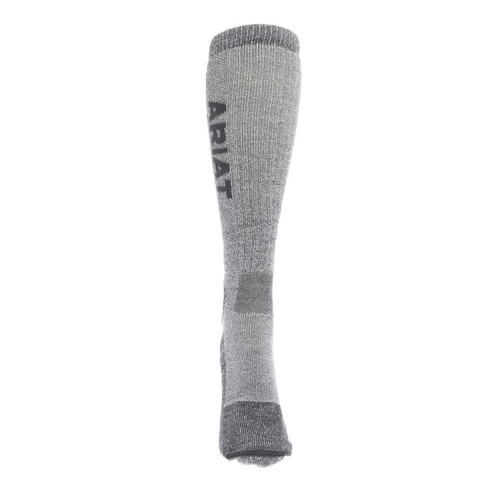 Ariat Mid Weight Steel Toe Merino Grey OTC Socks