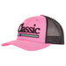 Classic Pink/Black Large Embroidered Logo Cap