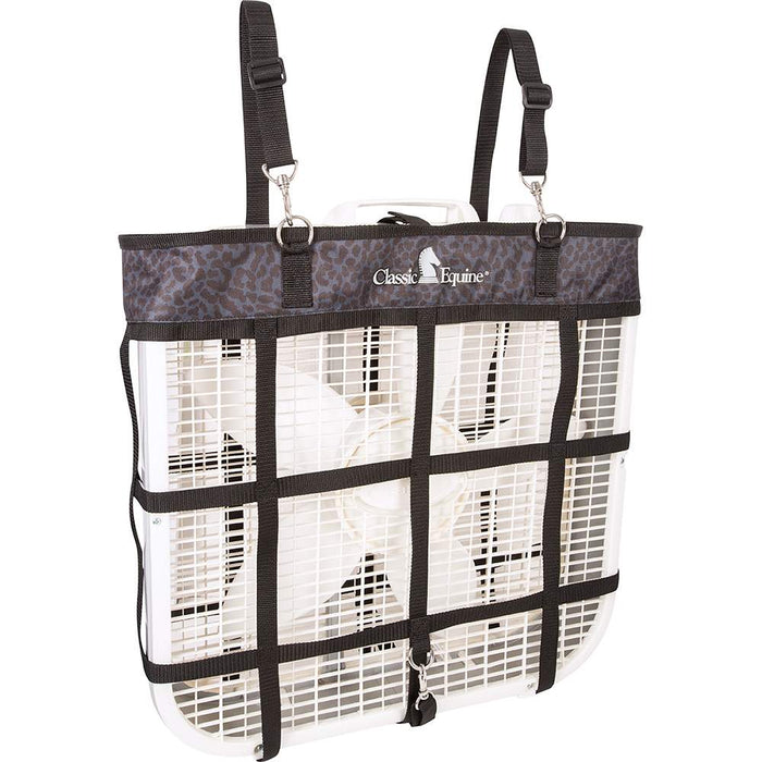 Black Leopard Fan Bag