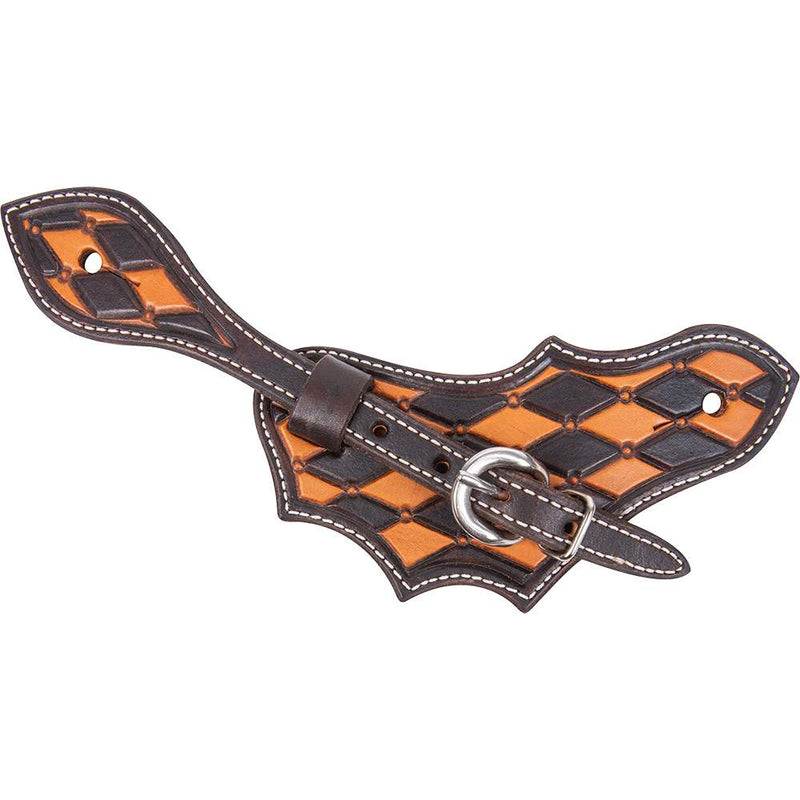 Natural Quilted Tool Oak Leaf Spur Strap