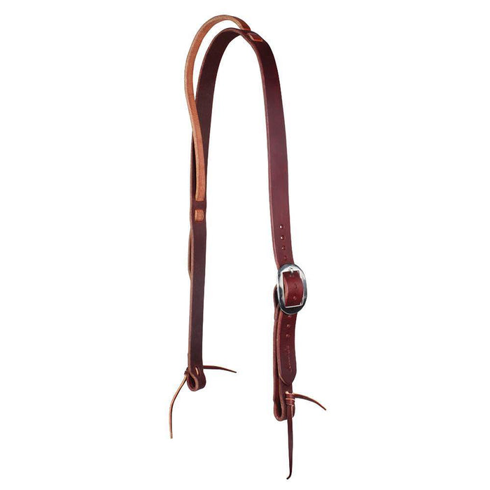 Professionals Choice Professional's West Texas 1in Burgundy Slip Ear Headstall with Harness Leather Ear