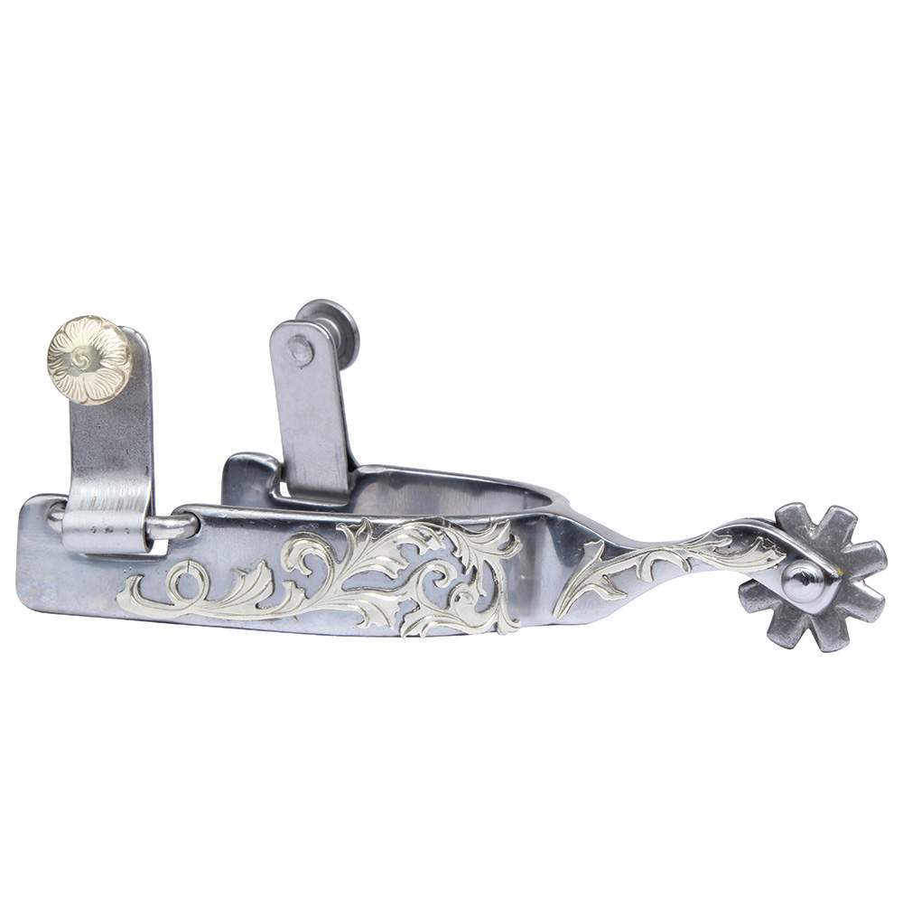Professionals Choice Youth Silver Floral Spur