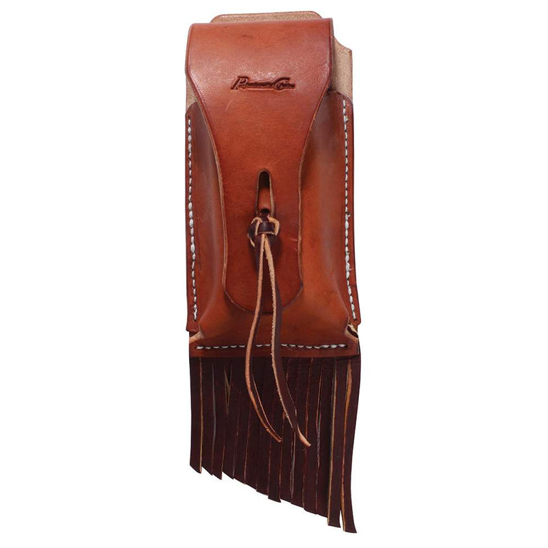 Leather Powder Pouch with Fringe