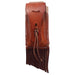 Professional's Leather Powder Pouch with Fringe