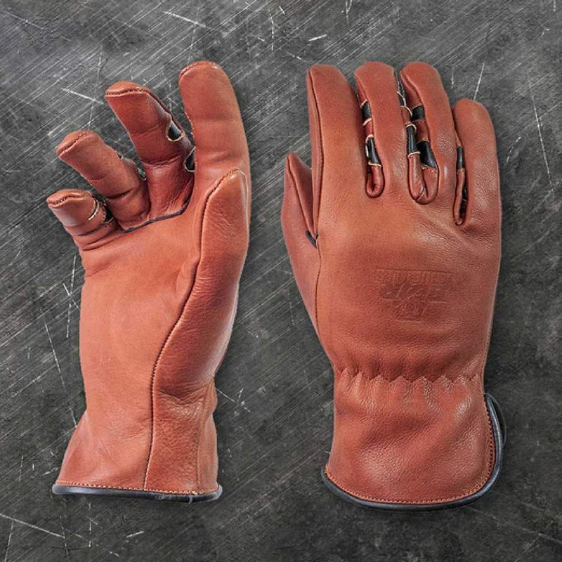 Medium Duty Brown Cowhide Driver Glove
