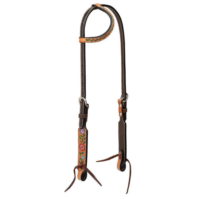 Weaver Leather Floral Vine 5/8in Single Ear Headstall