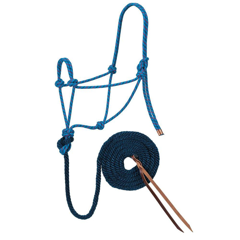 Diamond Braided Rope Halter w/10ft Lead