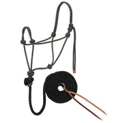 Diamond Braided Rope Halter w/10ft Lead