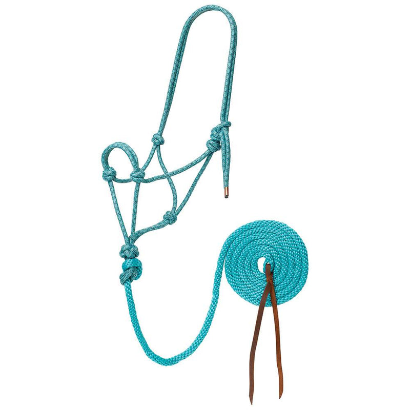 Diamond Braided Rope Halter w/10ft Lead