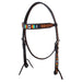 Tuscon Beaded Tooled Browband Headstall