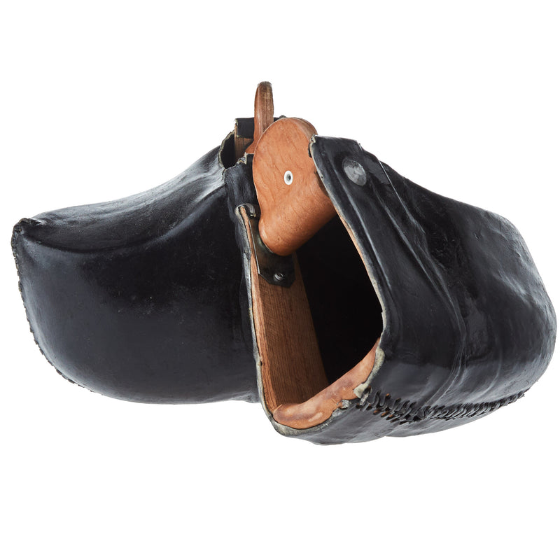 Medium Colored Rawhide Flat Leather Bottom Tapaderos with Latigo Lacing
