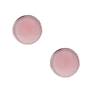 NRS Round Pink Conch Stud Earring