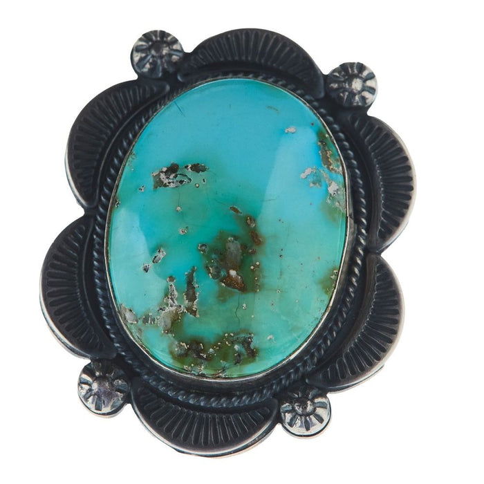 NRS Large Turquoise Scallop Ring