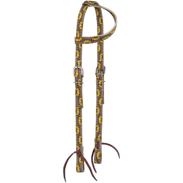 Single Ear Nylon Web Patterned Headstall