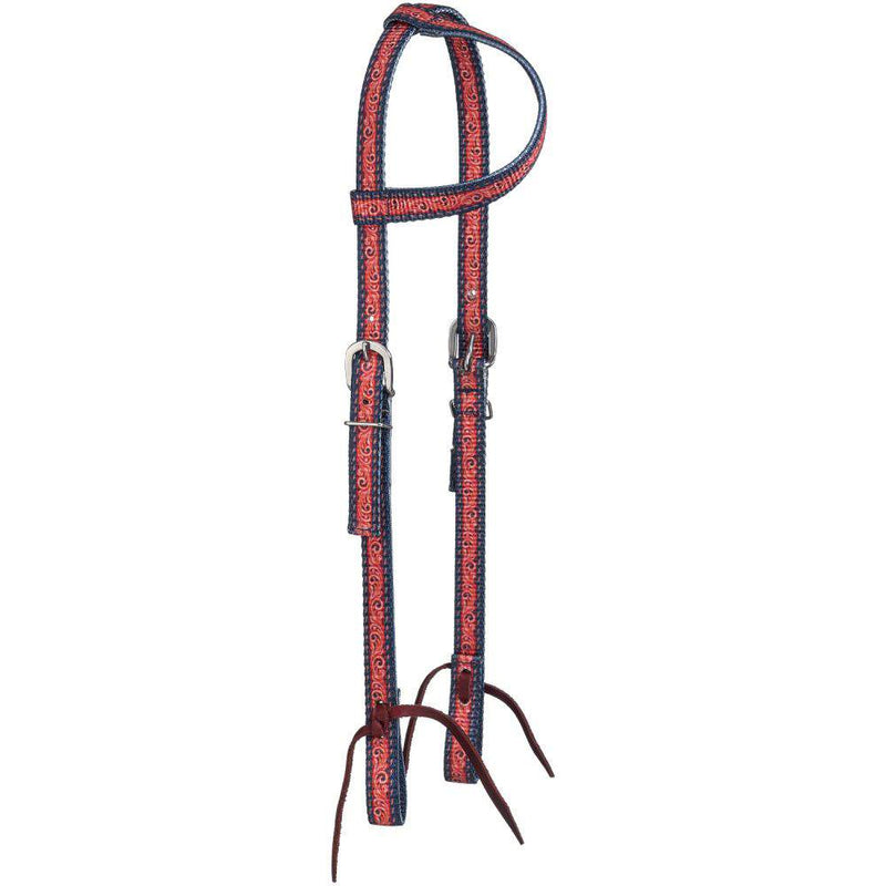 Single Ear Nylon Web Patterned Headstall