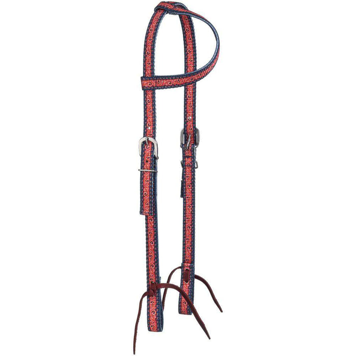Single Ear Nylon Web Patterned Headstall